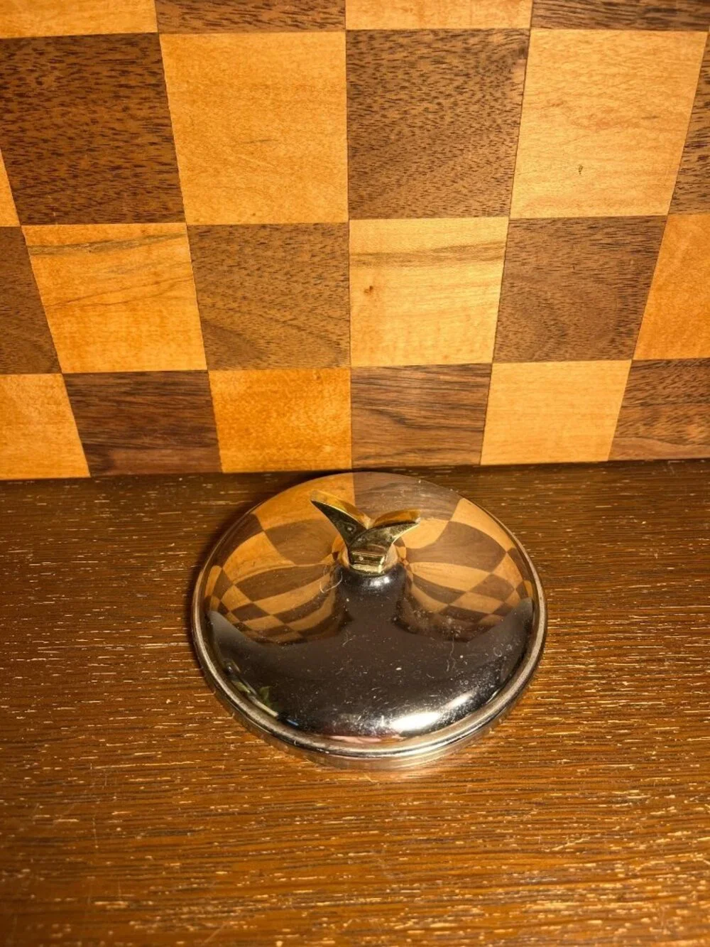 Center Lid for Vintage Kromex Glass Serving Tray A793